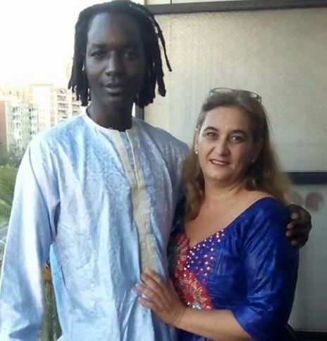 M Dolores Garcia Alcover with her current husband Laye Kane